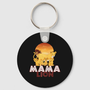 Mama Lion - Big Cat Family Mother Children T-Shirt Schlüsselanhänger