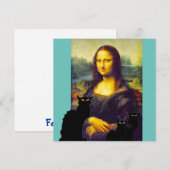 Mama Lisa und Les Chats Noir Einladung (Vorne/Hinten)