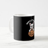Mama Little Boo French Bulldog Hallowen Kaffeetasse (Vorderseite Links)