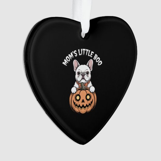 Mama Little Boo French Bulldog Hallowen Ornament (Vorderseite)