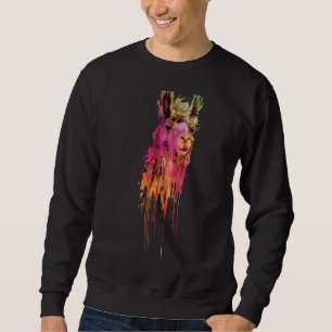 Mama Llama Alpaca Birthday Mama Llam 1 Sweatshirt