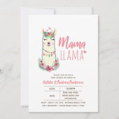 Mama Llama Baby Shower Fiesta Cacti Niedlich Girls Einladung (Vorderseite)