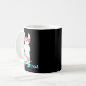 Mama Llama Funny Mother's Day Shirt For Women Mom Kaffeetasse (Vorderseite Links)
