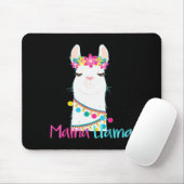 Mama Llama Funny Mother's Day Shirt For Women Mom  Mousepad (Mit Mouse)