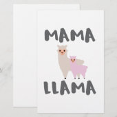 Mama Llama Mama Briefpapier (Vorne/Hinten)