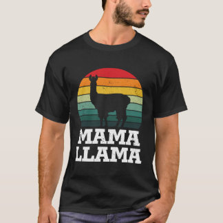 Mama Llama Mama Glücklich Muttertag T-Shirt