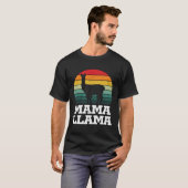 Mama Llama Mama Glücklich Muttertag T-Shirt (Vorne ganz)