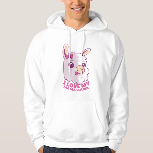 Mama Llama Quote Hoodie (Vorderseite)