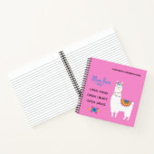 Mama Llama sagt: Offener Geist, offenes Herz, offe Notizblock (Innenseite)