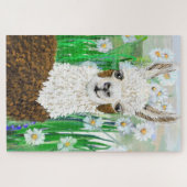 Mama Llama und Daisies Puzzle (Horizontal)