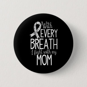 Mama Lungenkrebs Bewusstsein T Shirt Frauen Männer Button