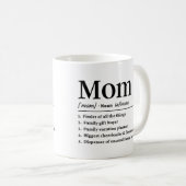 Mama lustige Definition Kaffeetasse (VorderseiteRechts)