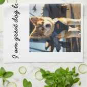 Mama Luxus Welpe Template Küchenhandtücher Geschirrtuch (Gefaltet)