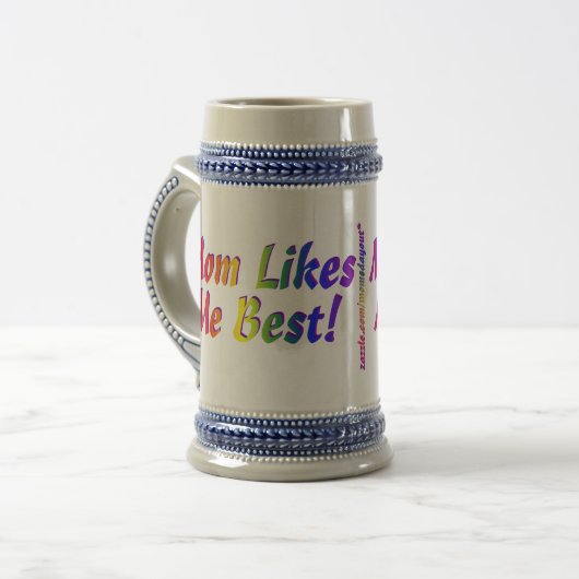 Mama mag mich Bestes! Stein Bierglas (Vorderseite Links)