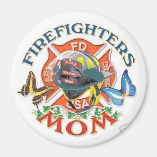 Mama-Magnet des Feuerwehrmanns Magnet (Vorne)