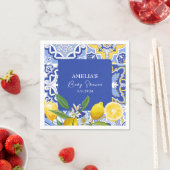 Mama Main squeeze blue Lemon Zitrusfrüchtedusche Serviette (Beispiel)