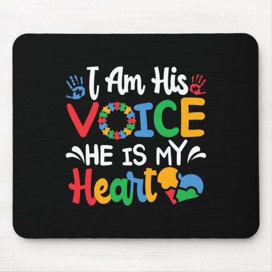 Mama Mama Autistic Autism Awareness Montag Mousepad (Vorne)