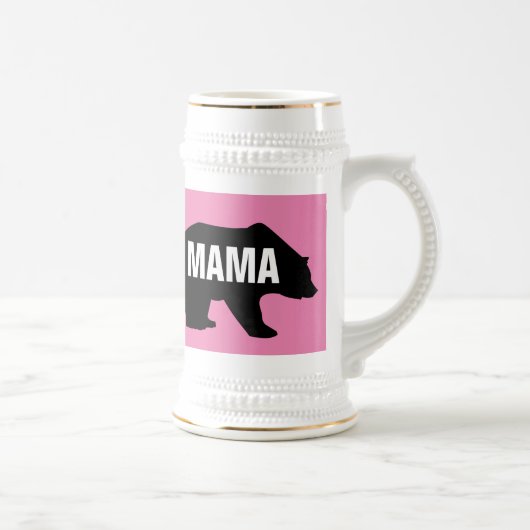 MAMA MAMA BEAR GRIZZLY BIENSTEIN BIERGLAS (Rechts)