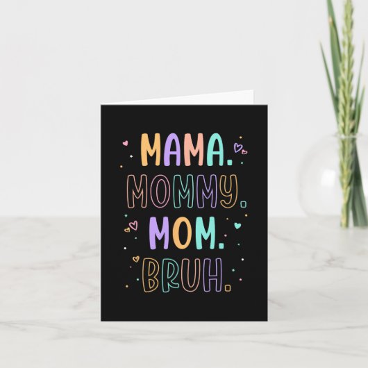Mama Mama Bruh Mütter Tag Muttertag Muttertag Karte (Vorderseite)