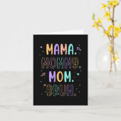 Mama Mama Bruh Mütter Tag Muttertag Muttertag Karte (Gelbe Blume)