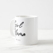 Mama Mama Custom Est Year Minimal Mama Mother Momm Kaffeetasse (Vorderseite Links)