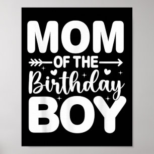 Mama Mama der Geburtstagskinder-Familie Matching Poster