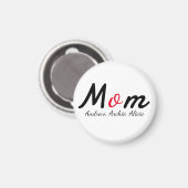 Mama-Mama-Kinder-Namen personalisieren Sitte Magnet (Vorderseite/Rückseite)