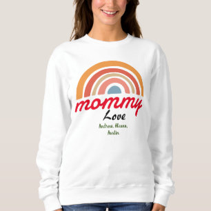Mama-Mama-Kinder-Namen personalisieren Sitte Sweatshirt