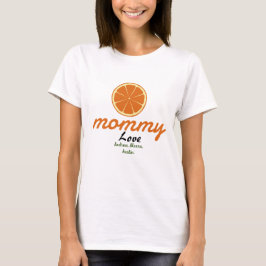 Mama-Mama-Kinder-Namen personalisieren Sitte T-Shirt