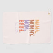 Mama. Mama. Mama. Bruh Golfhandtuch (Horizontal)