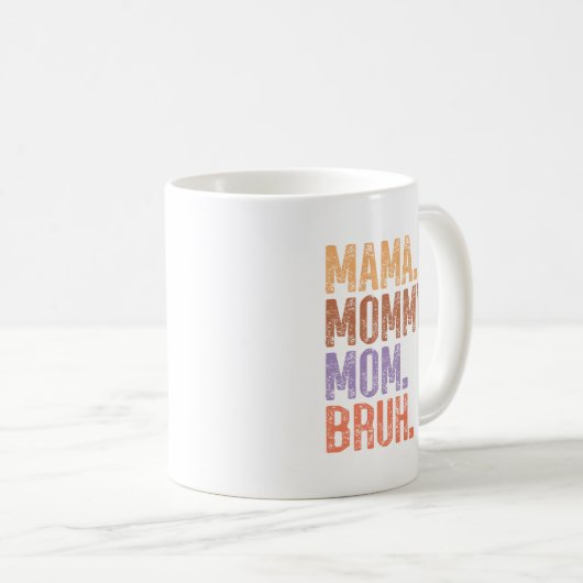 Mama. Mama. Mama. Bruh Kaffeetasse (VorderseiteRechts)