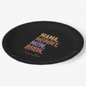 Mama. Mama. Mama. Bruh Pappteller (Schrägansicht)