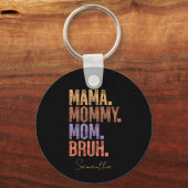 Mama. Mama. Mama. Bruh Schlüsselanhänger (Rückseite)