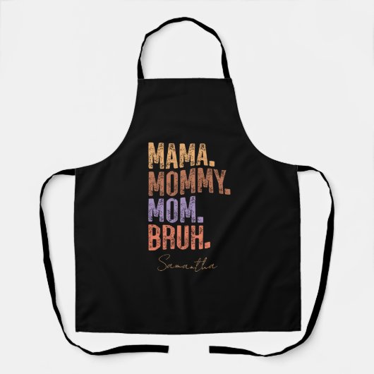Mama. Mama. Mama. Bruh Schürze (Vorderseite)