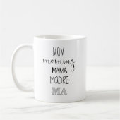 Mama-Mama-Mutter Madre Ma Mug Kaffeetasse (Links)