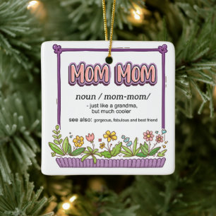 Mama Mama wie ein Oma, aber viel Cooler Keramikornament