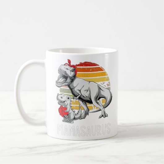 Mama Mamasaurus Dinosaurier Mama T Rex Sa Kaffeetasse (Links)