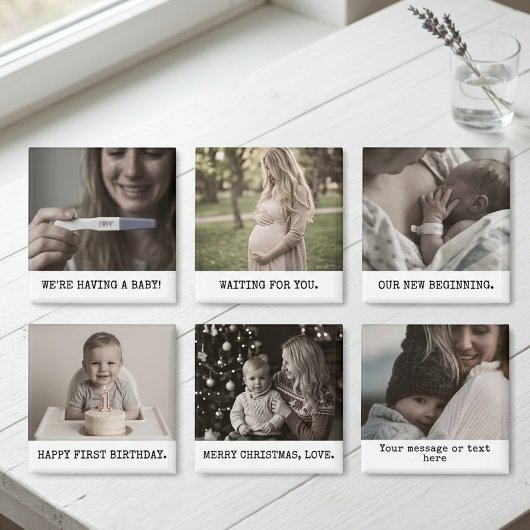 Mama Mami | Personalisiertes erstes Muttertagsfoto Magnet