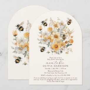 Mama Mamma To Bee Wildblumen-Paar-Baby-Party Einladung