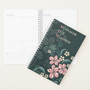 Mama Manager Mayhem Stylish Floral Planer