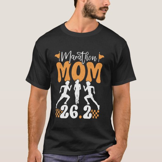 Mama MARATHON MUTTER 26.2 Halbmarathon Lustiger Ha T-Shirt (Vorderseite)