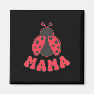 Mama Marienkäfer erstes Geburtstagsmädchen Familie Magnet