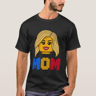 Mama Master Builder Gebäude Bricks Blöcke M T-Shirt