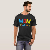 Mama Master Builder Gebäude Bricks Blocks Familie T-Shirt (Vorne ganz)