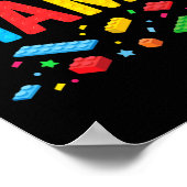 Mama Master Builder Gebäude Bricks Blocks Funny M Poster (Ecke)