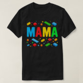 Mama Master Builder Gebäude Bricks Blocks Funny M T-Shirt (Design vorne)