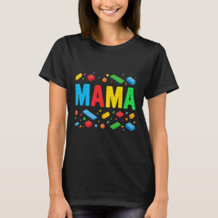 Mama Master Builder Gebäude Bricks Blocks Funny M T-Shirt