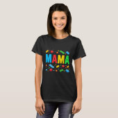 Mama Master Builder Gebäude Bricks Blocks Funny M T-Shirt (Vorne ganz)