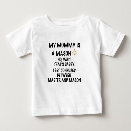 Mama-Maurer Baby T-shirt (Vorderseite)