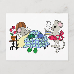 Mama Maus Gekümmert für kranke Kinder Postkarte